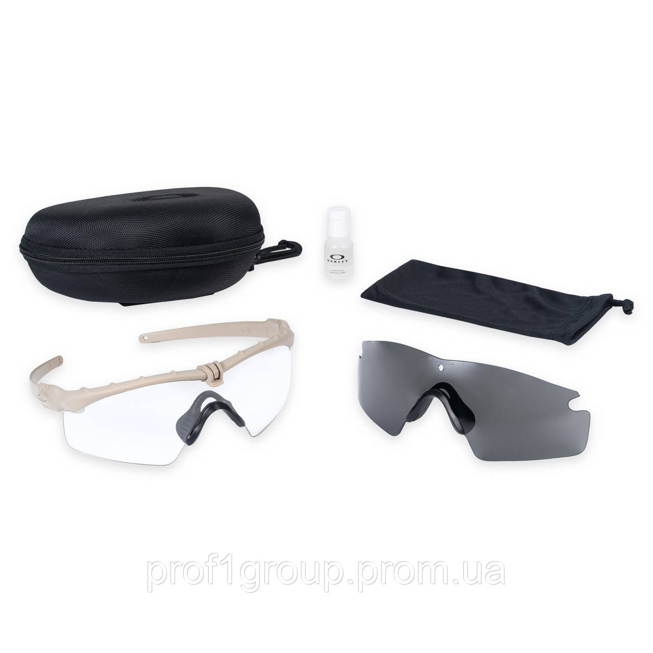 Окуляри балістичні Oakley® SI Ballistic M Frame® 3.0 (Dark Bone; Clear/Grey) Clear/Grey єдиний