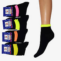 Чорні шкарпетки з кольоровою смужкою (NG301/01)