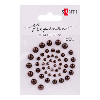 Набір перлин самоклеючих шоколадних, 50 шт 740135 G-Rich