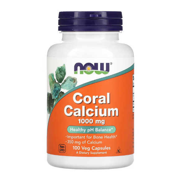 NOW Foods Coral Calcium 1000 mg 100 Veg Caps