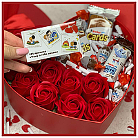 Подарок на день святого Валентина девушке подарочный бокс Любовное Вдохновение, топ подарков на 14 февраля