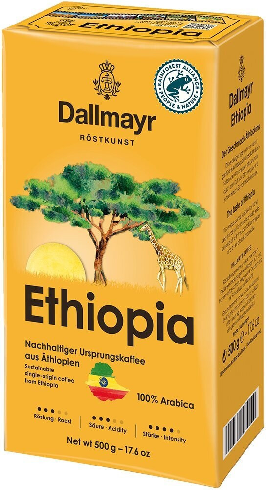 Кава в зернах Даллмайєр Ефіопія 500 г Німеччина