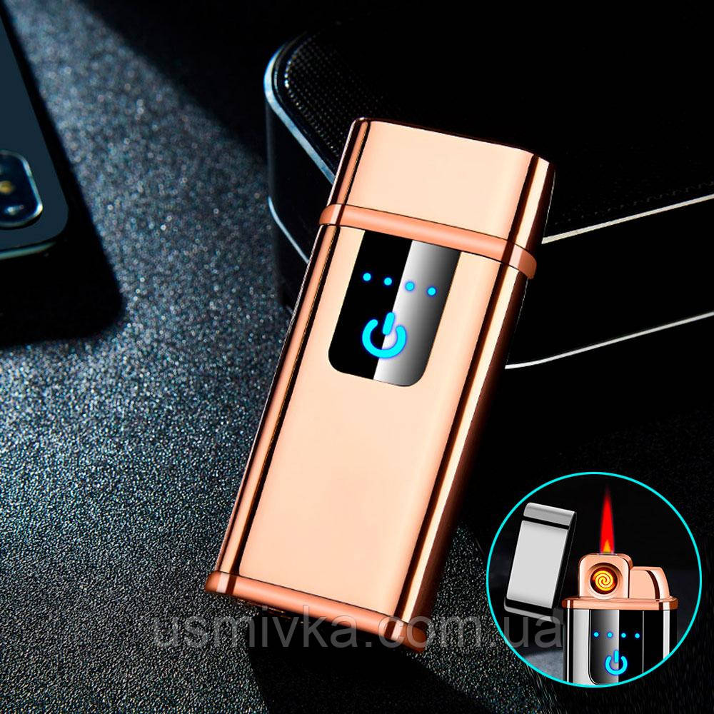 Електронна запальничка USB + турбо в подарунковому пакованні US-523B