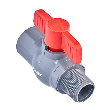 Кран шаровой Plamix PVM-3/4" FM PVC (PM0620), фото 3