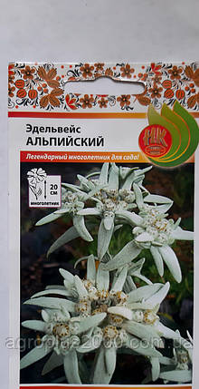 Насіння Едельвейс Альпійський 0,03 грама насіння НК, фото 2