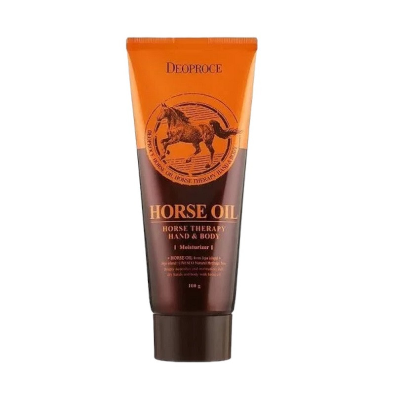 Крем для рук та тіла з кінським жиром Deoproce Horse Oil Horse Therapy Hand & Body 100 мл
