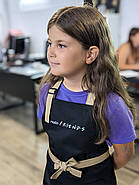 Фартух + ковпак дитячий Latte Junior 7-12 років Біло-бежевий, фото 8