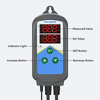 Терморегулятор термостат цифровой 2 розетки Inkbird ITC-306T -50 ~ 120 С