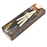 Випрямляч плойка для волосся з гофре 3 в 1, фото 8