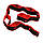 Стрічковий еспандер для розтяжки, чорний з червоним, фото 4