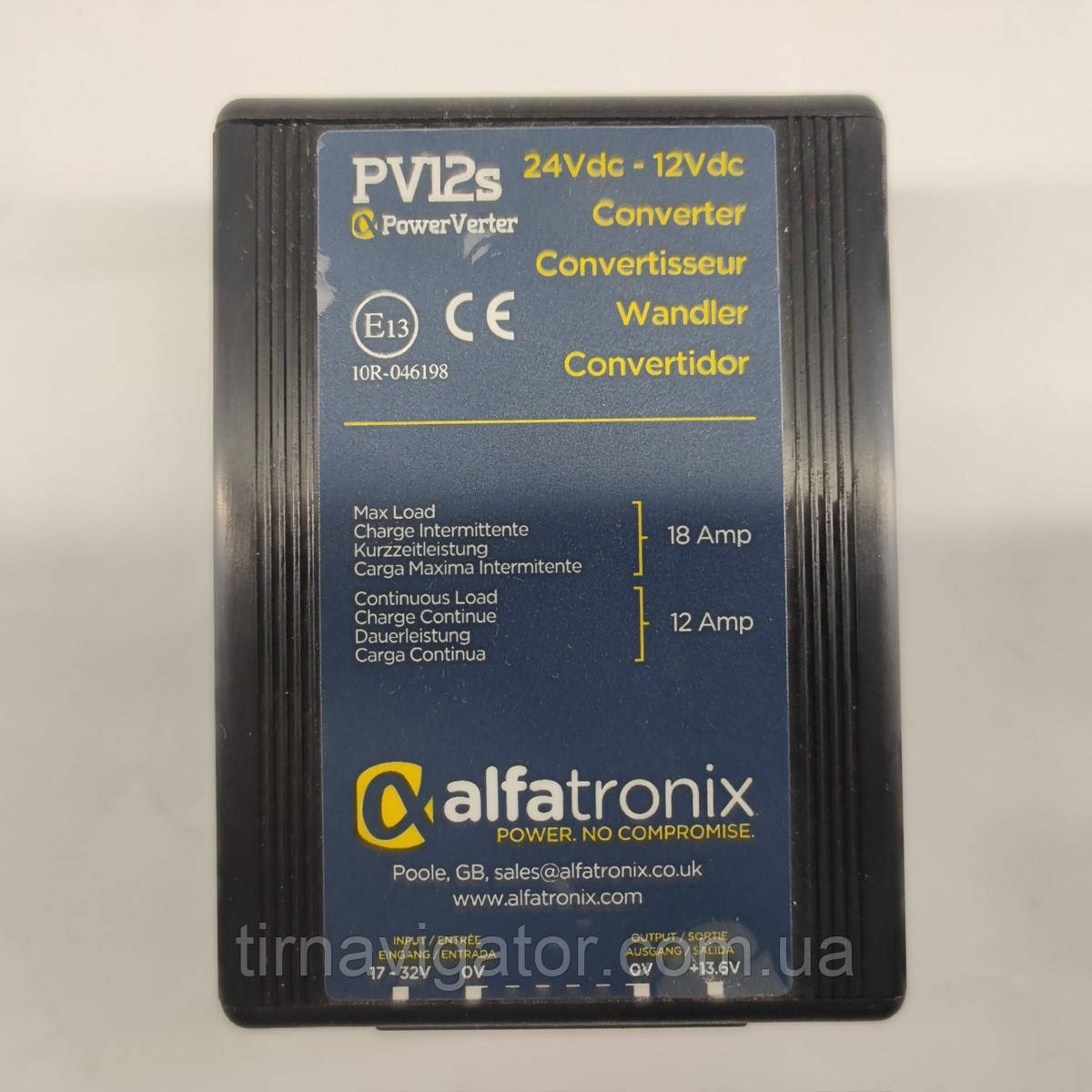 Перетворювач напруги 24/12 PV12s (12A/18Amax) AlfaTronix