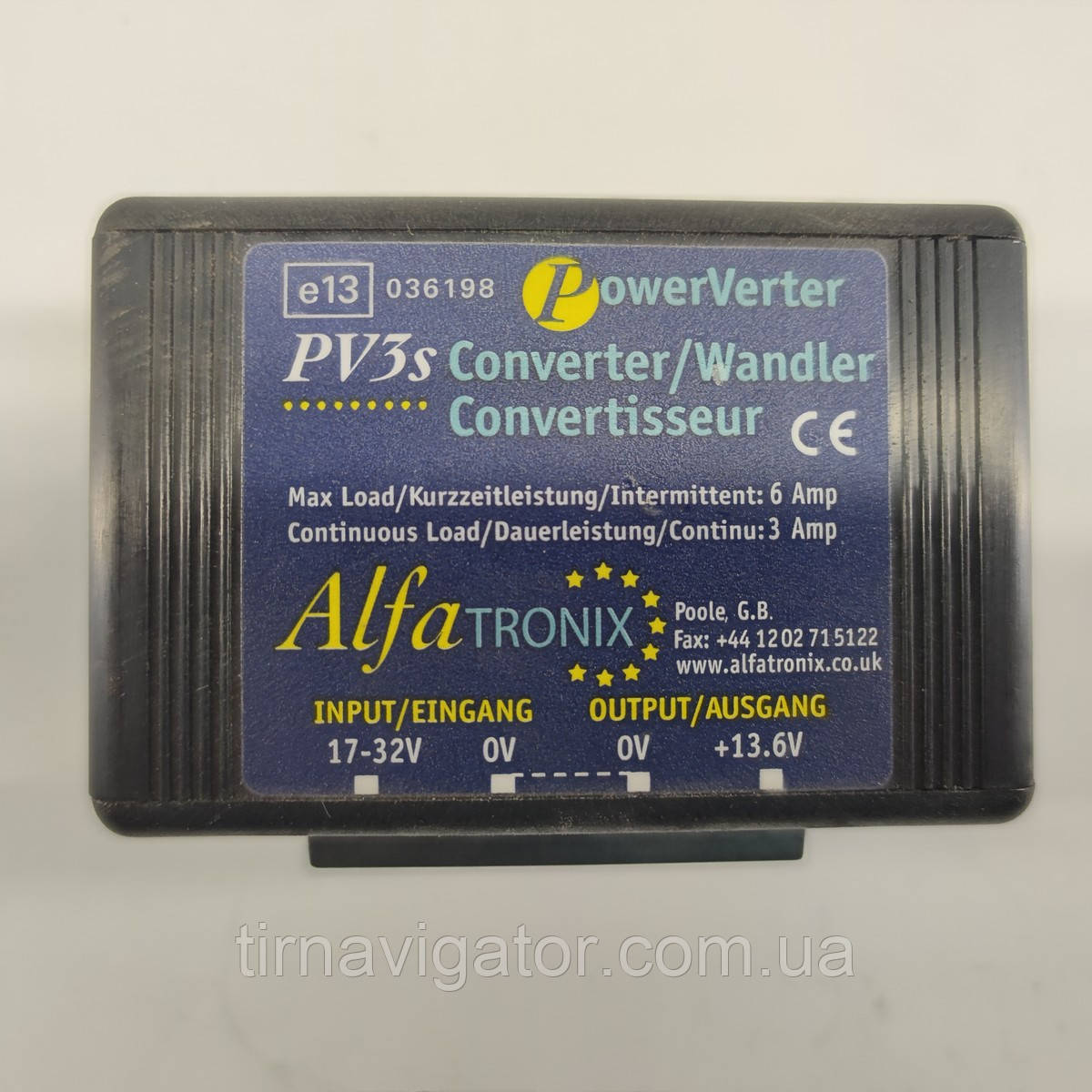 Перетворювач напруги 24/12 PV3s (3A/6Amax) AlfaTronix, фото 1