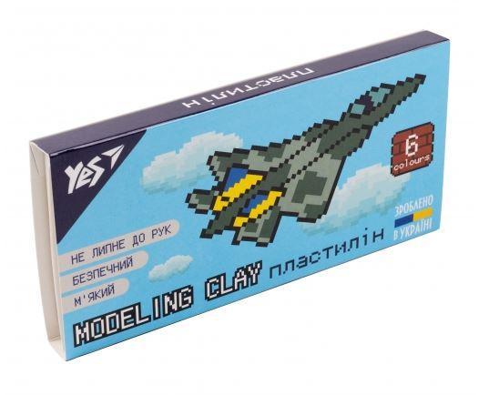 Пластилін Yes 8bit 6 цв 120г