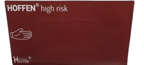 Рукавички латексні щільні High Risk (14.5 г) HOFFEN (Hoff Medical) (50 шт./уп.) р.S