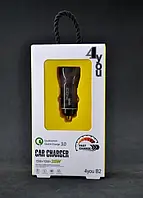 АЗП 4you B2 ( total 5A / 25W, QC3, Fast Charger, 2 USB, 3.6-12V ) black