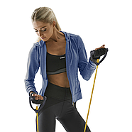 Еспандер трубчастий із ручками York Light, жовтий, фото 5