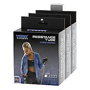 Еспандер трубчастий із ручками York Light, жовтий, фото 7