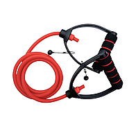 Еспандер трубчастий із ручками York Medium, червоний, фото 2