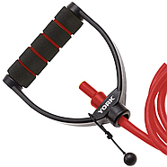 Еспандер трубчастий із ручками York Medium, червоний, фото 3