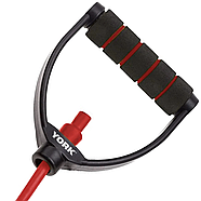 Еспандер трубчастий із ручками York Medium, червоний, фото 4