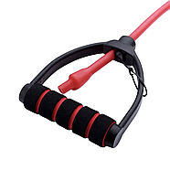 Еспандер трубчастий із ручками York Medium, червоний, фото 6