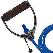 Еспандер трубчастий із ручками York Light, синій, фото 4