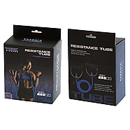 Еспандер трубчастий із ручками York Light, синій, фото 6