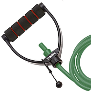 Еспандер трубчастий із ручками York Medium, зелений, фото 2