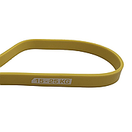 Резинка для фітнесу York 15-25 кг — 2080x22x4,5 мм, жовтий, фото 5