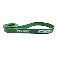 Резинка для фітнесу York 20-40 кг — 2080x32x4,5 мм, зелений, фото 2