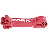 Резинка для фітнесу York 25-50 кг — 2080x45x4,5 мм, червоний, фото 3