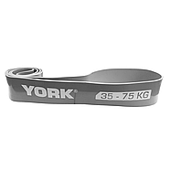 Резинка для фітнесу York 35-75 кг — 2080x85x4,5 мм, сірий, фото 4