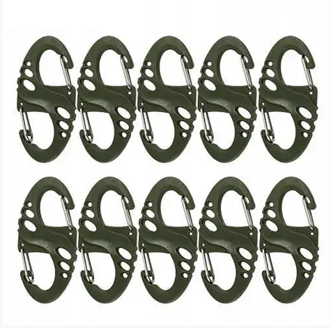 Карабін (1 паковання 10 шт.) Sturm Mil-Tec Tactical S-Hook, фото 1