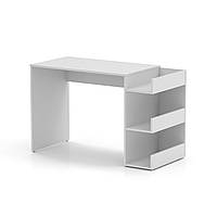 Письменный компьютерный стол Legate белый. Офисный столик для ноутбука. Стол для подростка, для учебы