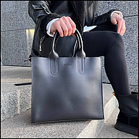 Каркасная женская сумка широкая для бизнес-леди из экокожи среднего размера, трендовая сумка QAX