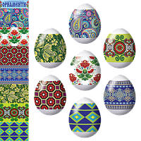 Етикетки ТЕРМО для великодніх яєць "Орнаменти"