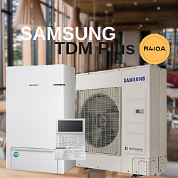 Тепловий насос Samsung ClimateHub TDM Plus з настінним гідромодулем ﻿AE160MXTPEH/AE160BNYDEH/EU 16 кВт 220В