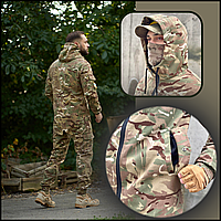 Тактический боевой костюм рип стоп камуфляж multicam с мембранной тканью, военные костюмы L QAX