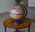 Настільний компактний глобус-бар "Стародавня карта" дерев'яний зі сферою Ø330 мм, фото 3