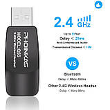 Бездротові навушники Kotion Each Q5s 2.4G з підтримкою віртуального об'ємного звуку 7.1 (Чорно-синій), фото 2