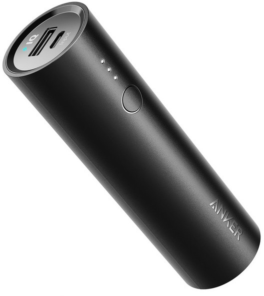 Зовнішній акумулятор (павербанк) Anker PowerCore Ultra-Compact 5000mAh Black (A1109G11)