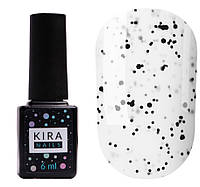 Kira Nails Chia No Wipe Top Coat - закріплювач для гель-лаку Чіа, без липкого шару, 6 мл