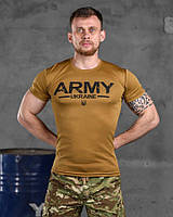 Тактическая футболка койот для пехоты зсу, футболка военная army coyote футболка coolmax койот