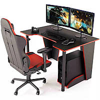 Геймерский Стол 140 см Comfort XG12 красный + черный