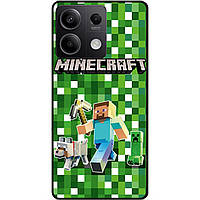 Силіконовий чохол бампер для Xiaomi Redmi Note 13 4G Стів Minecraft Кріпер Майнкрафт