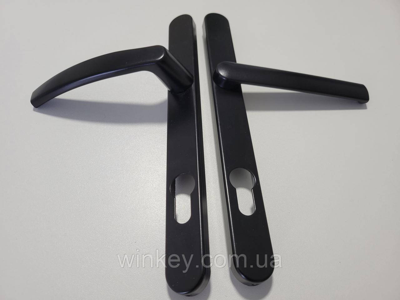 Ручка дверна під ролет MEDOS VICTORY 25/92 чорна, фото 1