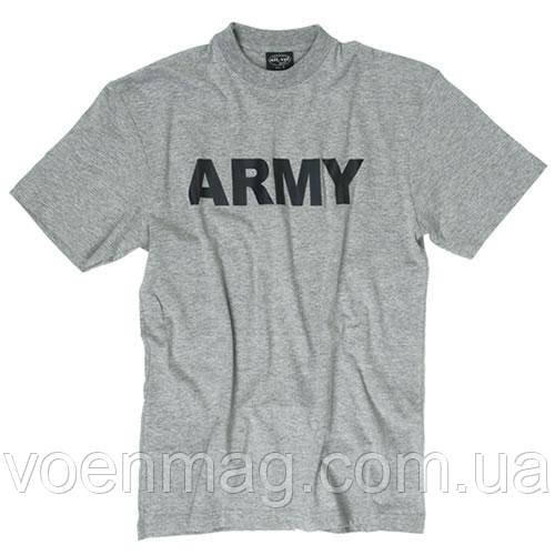 Футболка Mil-Tec ARMY сіра