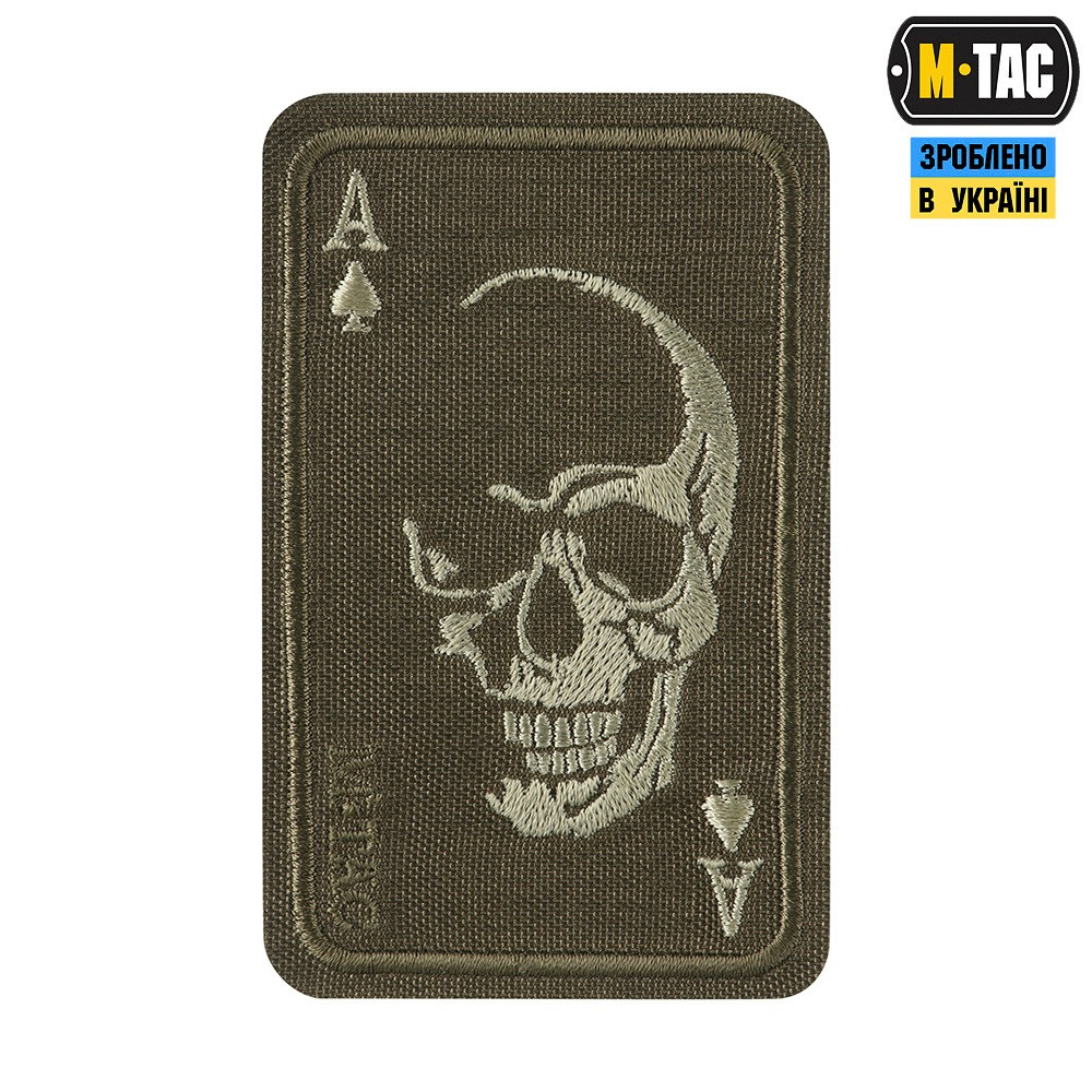 Шеврон M-TAC patch Face of war (вишивка) (51389023) Ranger Green