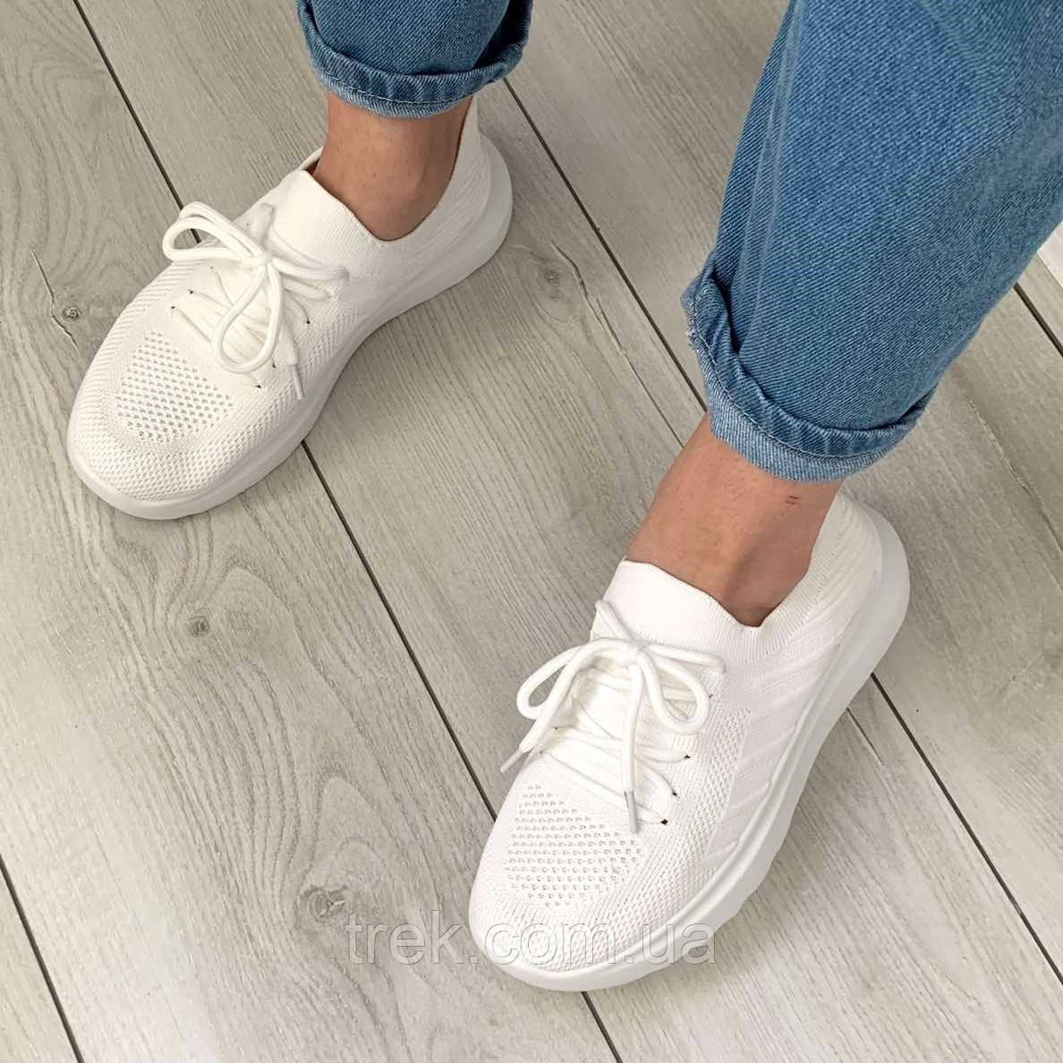 Кросівки текстильні білі /22909/ 38р, фото 1