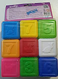 Набір дитячий - кубики "Вивчай цифри" / Вчимося рахувати граючи / BS-0427, фото 4